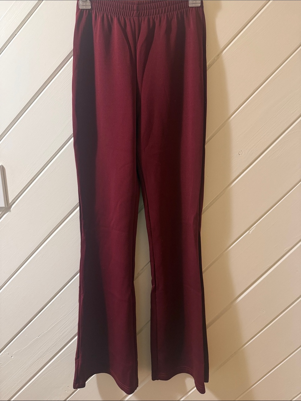 Varsity Burgundy Boot Cut Pants